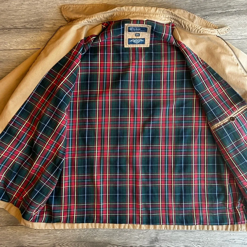 Vintage Polo by Ralph Lauren Classic 90s Men’s Bomber Zip Up Jacket Lined XXL
